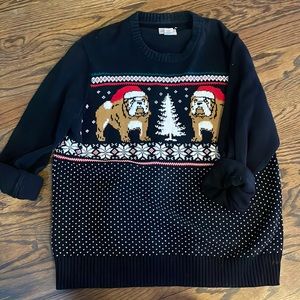 Bulldog Christmas Sweater